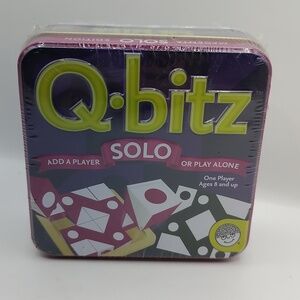 MindWare Q-bitz Solo Magenta Edition Game Tin Box Brain Game SEALED RARE 2012
